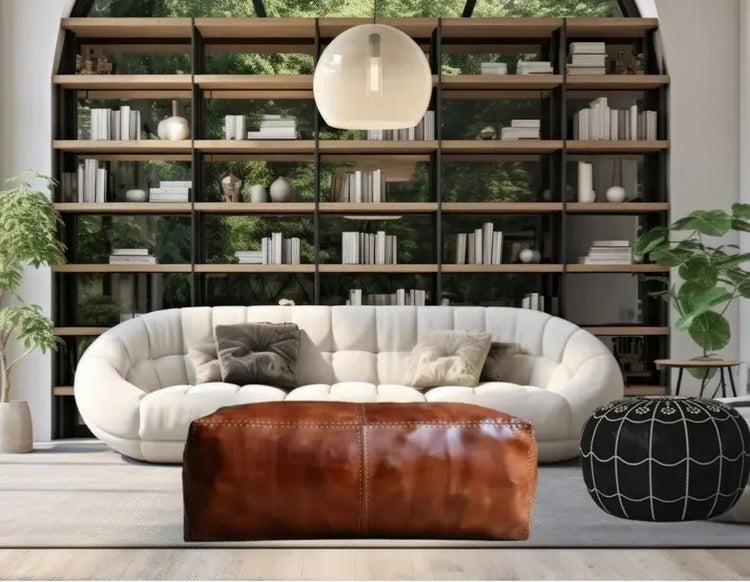 Oversized Ottomans - Moroccan Ottomans