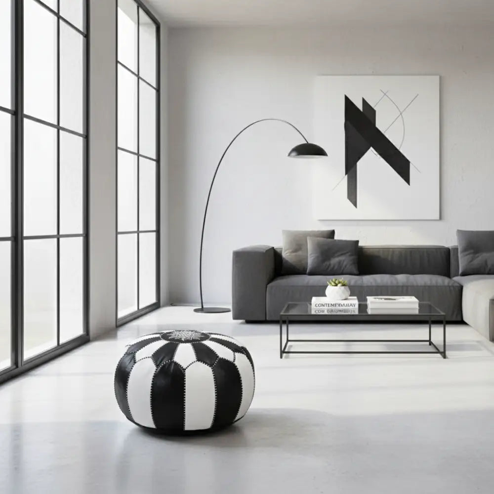 Moroccan Ottoman in Modern Decor